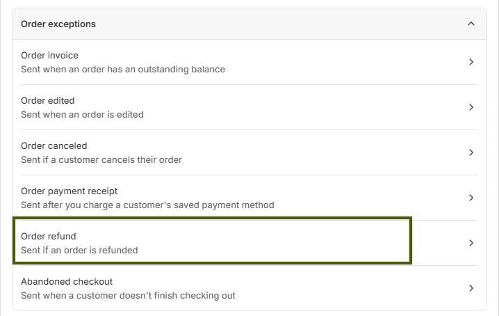 Shopify partial refund