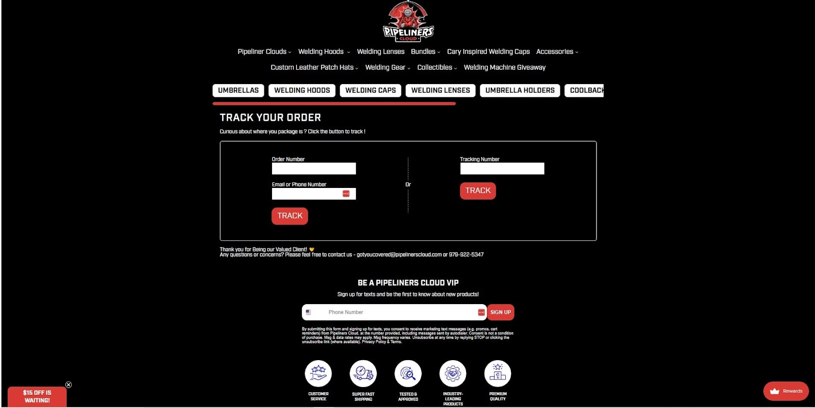 branded tracking page