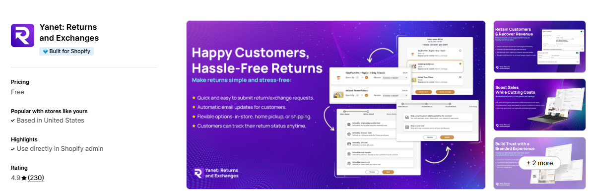 Happy Returns Alternatives 